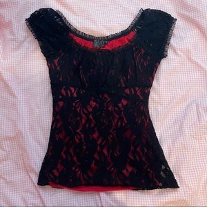 gothic milkmaid blouse top